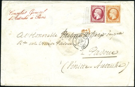 Stamp of France Lettre pour la Vénétie au 2è échelon (tarif du 01.