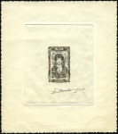 Stamp of France 1943 Coiffe régionale de SAVOIE, épreuve d'artiste