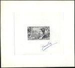 Stamp of France 1943 Coiffe régionale de SAVOIE, épreuve d'artiste