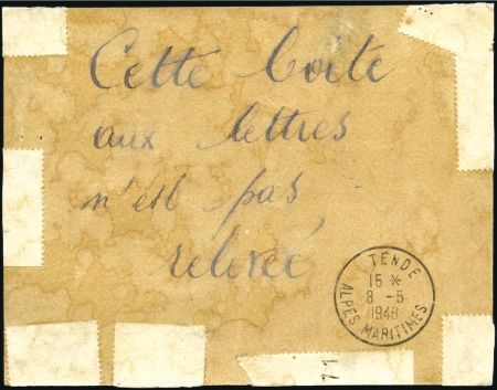 Stamp of France 1948 Avis apposé sur les boites aux lettres italie