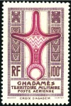 Stamp of Colonies françaises » Ghadames 1949 Ghadamès, Lot comprenant deux fois le 100F ER