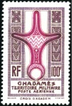 Stamp of Colonies françaises » Ghadames 1949 Ghadamès, Lot comprenant deux fois le 100F ER