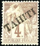 Stamp of Colonies françaises » Tahiti 1893-1915, Collection de Tahiti en grand album Yve