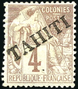 Stamp of Colonies françaises » Tahiti 1893-1915, Collection de Tahiti en grand album Yve