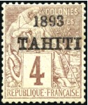 Stamp of Colonies françaises » Tahiti 1893-1915, Collection de Tahiti en grand album Yve