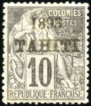 Stamp of Colonies françaises » Tahiti 1893-1915, Collection de Tahiti en grand album Yve
