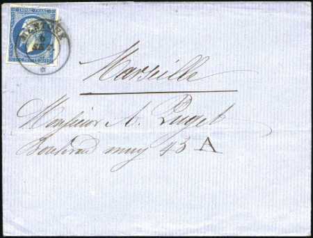 Stamp of Auction catalogues 1860 Superbe frappe du càd sarde MENTONE 6 set 60 