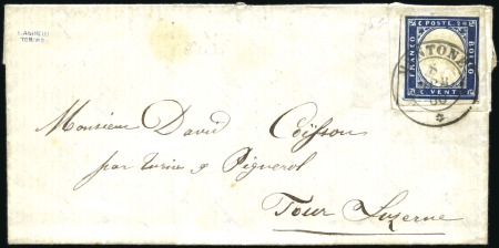 Stamp of Auction catalogues COMTE DE NICE Lot d'oblitération sur timbres sarde