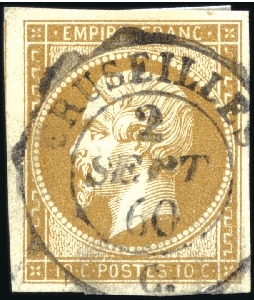 Stamp of Auction catalogues CRUSEILLES Superbe frappe du càd sarde Cruseilles 