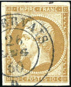 Stamp of Auction catalogues S. GERVAIS Superbe frappe du càd sarde S. Gervais 