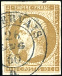 Stamp of Auction catalogues 1860 Deux timbres Empire : càd sarde S. JEAN DE MA