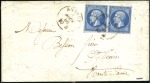 Stamp of Auction catalogues ANNECY càd sarde sur paire de 20c Empire sur lettr