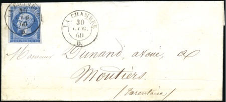 Stamp of Auction catalogues LA CHAMBRE càd sarde 30.07.60 sur 20c Empire, au f