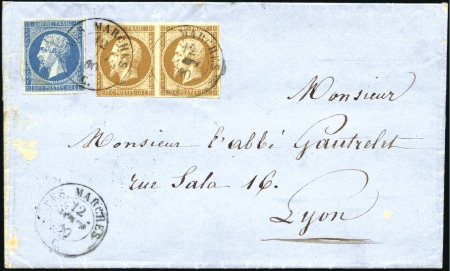 Stamp of Auction catalogues LES MARCHES Rarissime càd sarde Les Marches 12 aou