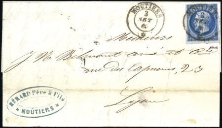 Stamp of Auction catalogues 1860 Collection de 13 lettres avec càd sarde sur t