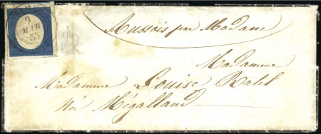 Stamp of Auction catalogues AIME 20c bleu 3è ém. avec très rare variété DOUBLE