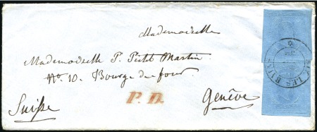 Stamp of Auction catalogues AIX LES BAINS Càd 22 juil 54 sur 20c 2è ém. x2, be