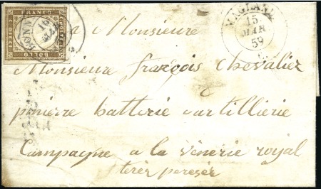 Stamp of Auction catalogues MAGLAND Lettre en rare TARIF MILITAIRE pour un sol