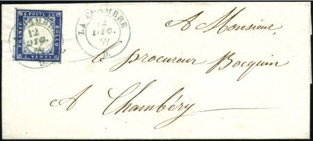 Stamp of Auction catalogues LA CHAMBRE Rare càd bleu 12 dic 59 sur 20c bleu, m