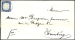 Stamp of Auction catalogues CHAMONIX Deux lettre de 1859 avec 20c bleu bien ma