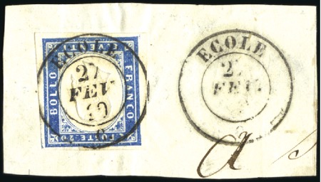 Stamp of Auction catalogues ECOLE Très rare oblitération càd Ecole 27 fev 60 s