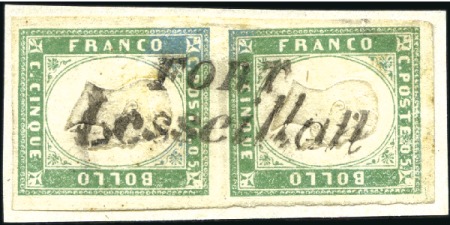 Stamp of Auction catalogues FORT L'ESSEILLON Rare cursive "Fort L'Esseillon" s