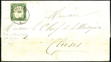 Stamp of Auction catalogues MAGLAND 5c vert avec superbe nuance vert intense, 