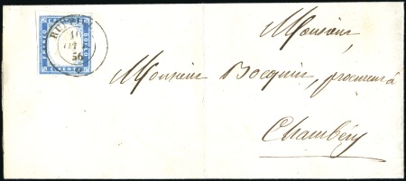 Stamp of Auction catalogues RUFFIEUX 20c bleu bien margé obl. càd Ruffieux 10 