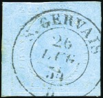 Stamp of Auction catalogues S. GERVAIS 1854-59, Groupe de 5 timbres avec beau 