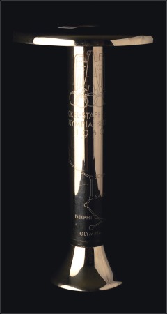 Stamp of Olympics 1936 Berlin original torch by Krupp, 158mm wide an