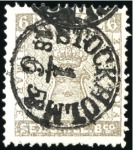 Stamp of Sweden 1855-66, Small selection of classics comprising th