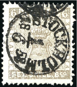 Stamp of Sweden 1855-66, Small selection of classics comprising th