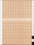 Stamp of Palestine and Holy Land » E.E.F & British Administration PALESTINETrial Overprint in Part-Sheets from t