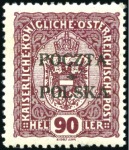 Stamp of Poland » Poland Later Issues 1919 Poczta Polska overprinted 3h, 10h (small corn