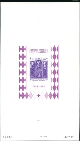 Stamp of Colonies françaises » Monaco 1973 25è Anniv. de la Croix-Rouge monégasque, Ste 