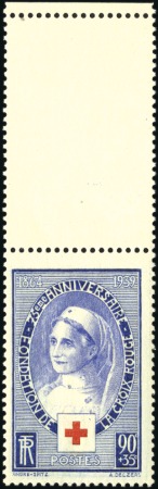Stamp of France 1939 75è Anniversaire de la Croix-Rouge, 90c +35c 