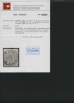 Stamp of Switzerland / Schweiz » Sitzende Helvetia Ungezähnt » 1857-62 Berner Druck, Dickes Papier 2Rp grau mit Rundstempel BERN 14 JAN 63 entwertet,
