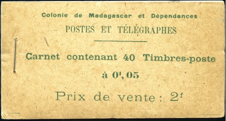 Stamp of Colonies françaises » Madagascar (Poste française) 1908-27, Lot de 11 carnets : Maury 1, 4 (x2), 5 (x