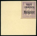 Stamp of Colonies françaises » Madagascar (Poste française) 1895 POSTE FRANCAISE, série complète de 10 valeurs