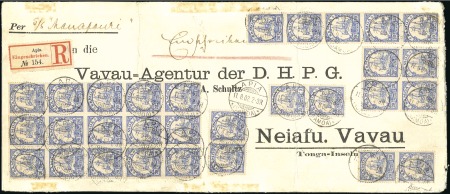 Stamp of Germany » German Colonies » Samoa 1902 (Aug 11) Large envelope sent registered to To