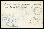 Stamp of France » Guerre de 1870-1871 1870-71 FELDPOST prussienne : 3 lettres en franchi