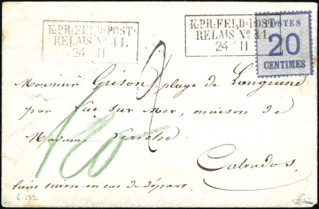 Stamp of France Alsce-Lorraine 20c obl. FELDPOST-RELAIS n°41 de Ve