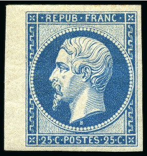 Stamp of France Présidence 10c et 25c Réimpression de 1862, TB