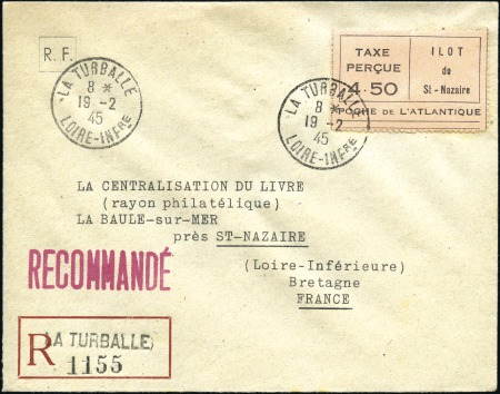 Stamp of France » Guerre 1945 Lot de 19 plis de la poche de Saint Nazaire a