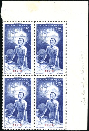 Stamp of Colonies françaises » Niger 1921-42, Petit lot de variétés du Niger dont Quinz
