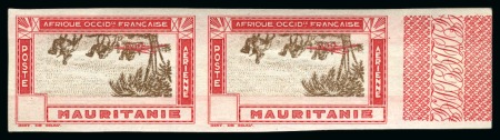 Stamp of Mauretania 1942 Poste aérienne, 20F avec variété CENTRE RENVE