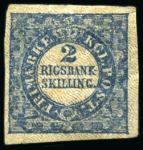 Stamp of Large Lots and Collections 1844-1981, Group of 5 stamps incl. Denmark 1851 2R