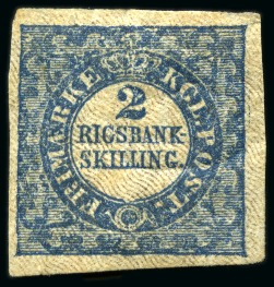 Stamp of Large Lots and Collections 1844-1981, Group of 5 stamps incl. Denmark 1851 2R