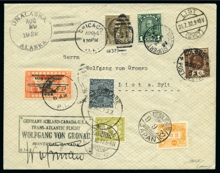 Stamp of Germany » German Empire 1933 (29 AUG.) Round the World flight by Wolfgang 