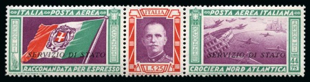 Stamp of Italy » Italy and Areas Collections and Lots 1906-45, Superlative never hinged collection of Re